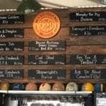 Mare Island Brewing Company Ferry Taproom, Napa Valley available beers sign