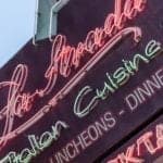 La Strada restaurant in American Canyon Napa Valley neon sign